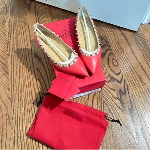 Valentino Garavani ROCKSTUD BALLET FLAT hot pink 36.5